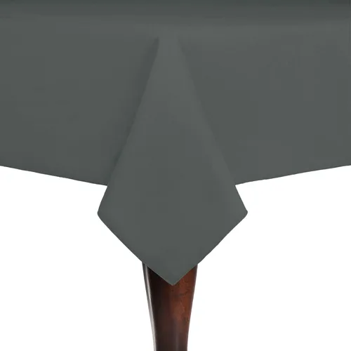 Vista 36 de Ultimate Textile Cotton-Feel 72 x 108-Inch Rectangular Fine Dining Tablecloth Black