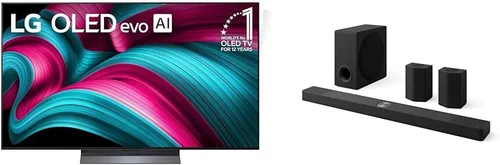 Vista 24 de LG OLED evo serie C5 televisor inteligente 4K de 55 pulgadas con AI, Dolby Atmos, Dolby Vision, HDR10, Super Upscaling 4K de AI, Modo Cineasta, Wow