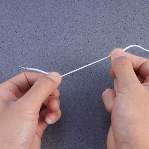 Vista 8 de 50 cuerdas elásticas de púas elásticas para coser, bandas elásticas con púas para hacer manualidades, bandas elásticas de costura (blanco)