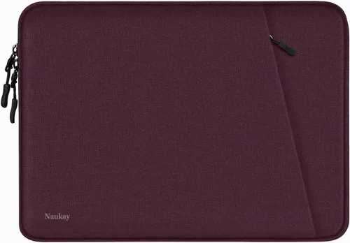 Vista 13 de Funda para laptop de 13.3 pulgadas, a prueba de golpes, funda protectora para computadora con bolsillo para accesorios, bolsa para laptop compatible