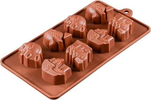 Vista 8 de Joyeee 1 molde de silicona, 6 cavidades antiadherente, acogedor molde para hornear, mini moldes de Navidad para tartas de casa para brownies 1 molde