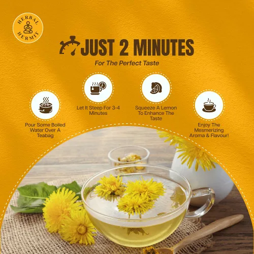 Vista 4 de Bolsas de té de raíz de diente de león, 50 unidades, sabor suave y terroso, té de desintoxicación de hierbas orgánicas para la salud del hígado