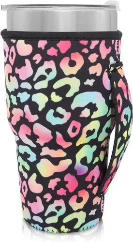 Vista 96 de Fundas Aislantes de Neopreno Portavasos con Asa para Vasos Tumbler de 20oz, Funda Reutilizable para Café Helado Para Tazas de Café de 30oz - 32oz