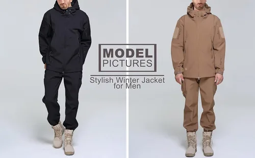 Vista 6 de MAGCOMSEN - Chaqueta táctica con capucha para hombre, impermeable, suave, abrigo de invierno