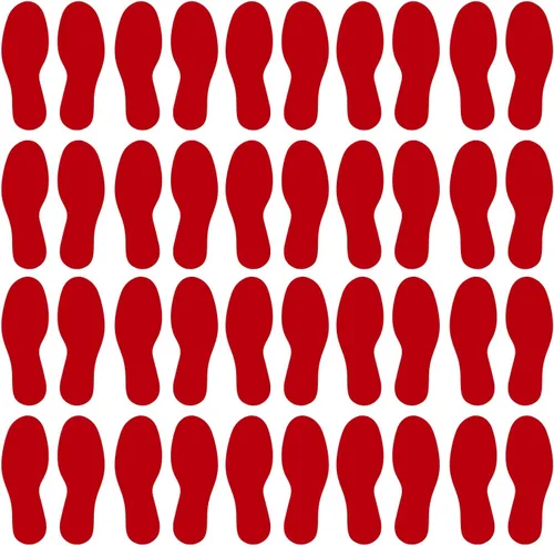 Vista 47 de LiteMark Calcomanías de vinilo para piso, calcomanías de línea para suelo de aula, oficinas, bailes, eventos, marcadores de puntos duraderos con Azul