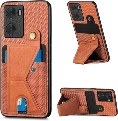 Vista 72 de Funda para Oppo K10x / OnePlus Nord CE 2 Lite 5G Funda para Realme 9 5G / 9 Pro / Q5 / V25 Funda de piel sintética con ranuras para tarjetas