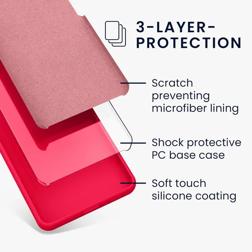 Vista 508 de kwmobile Funda Compatible con Google Pixel 6 Pro - Funda de teléfono de silicona TPU con acabado suave - Azul Arrecife