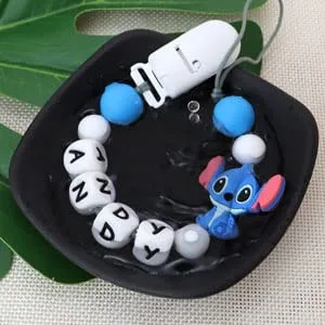 Vista 4 de Clip personalizado para cochecito con nombre, clip personalizable para cochecito con nombre, clip multifuncional personalizado para cochecito