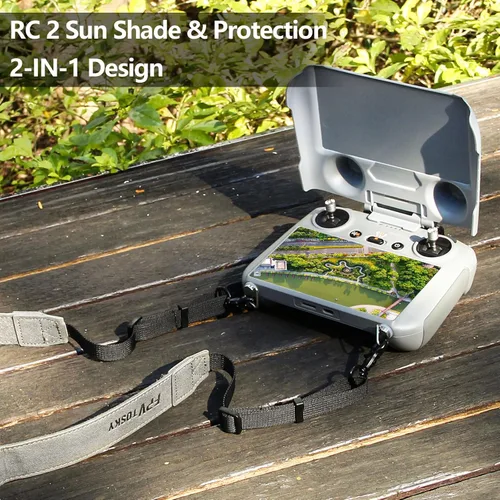 Vista 7 de FPVtosky 2 en 1 Mini 5/4 Pro RC 2 parasol y cubierta protectora RC2, protector de pantalla para DJI Avata 360 /Air 3S/Mini5/4 Pro RC2 Accesorios
