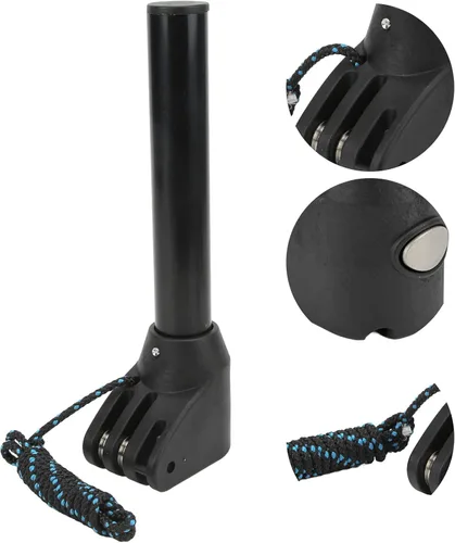 Vista 3 de yaogohua Windsurf - Barra de extensión de aleación de aluminio, adaptador de montaje de base de varilla de extensión de windsurf con cuerda