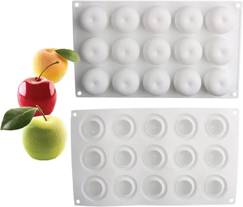 Vista 40 de OCPO KITCHEN Molde de silicona para hornear en forma de limón, molde de mousse para pastel, caramelo, chocolate, postre, pastelería, helado, pudín