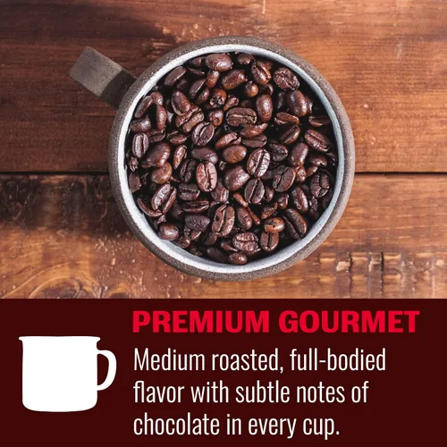 Vista 11 de Hills Bros Latin American Blend Whole Bean Coffee, Medium Roast - Arabica Blend Of Sustainably Grown Organic Beans Medium Roasted For Full-Bodied