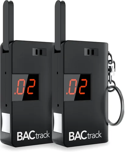 Vista 9 de Alcoholímetro portátil, llavero, BACtrack, prueba de alcohol en el aliento, BT-KC10, Negro, 1, 1