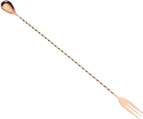 Vista 11 de Barfly Cuchara agitadora de cóctel, punta 11 13/16" (30 cm), cobre