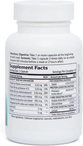 Vista 6 de Lipase Plus Enzimas Digestivas - Apoya la digestión de grasas y la absorción de nutrientes - Mezcla de enzimas para comidas altas en grasas y Keto