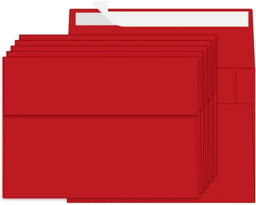 Vista 10 de 100 Paquetes Sobres Negros de 4 x 6 pulgadas para Tarjeta de Invitación, Sobres Pequeños A6 Autoadhesivos para Bodas, Fiestas de Cumpleaños, Baby