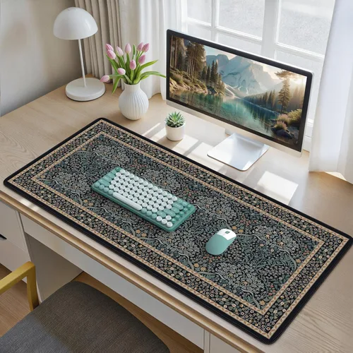 Vista 21 de iCasso Tapete de escritorio, alfombrilla de escritorio grande, alfombrilla de mouse para juegos extendida, alfombrilla de mouse grande