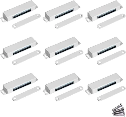 Vista 12 de WOOCH - Cierre magnético para puerta de 90 lb de alta capacidad, en acero inoxidable, de uso pesado para cocina, baño, armario, guardarropa, cierre