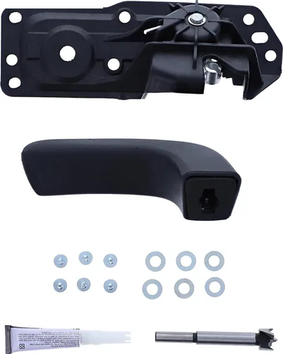 Vista 2 de 565530 - Manija de puerta interior, frontal, lado del conductor, color negro texturizado, se vende individualmente para Chevy Silverado 2500 HD