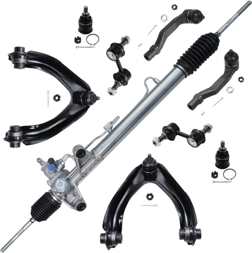 Vista 71 de Detroit Axle - Kit de ocho piezas - brazos de control de suspensión inferior delantero y trasero con juntas de bolas, extremos de barras