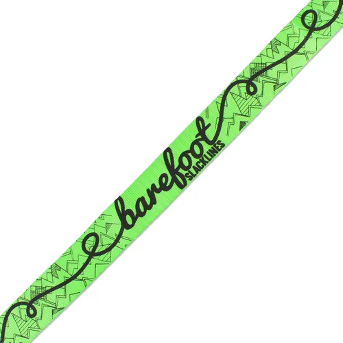Vista 3 de Barefoot Slackline Kit de 60 pies (59.1 ft) juego completo que incluye trinquete, línea de entrenamiento, protectores de ladridos e instrucciones
