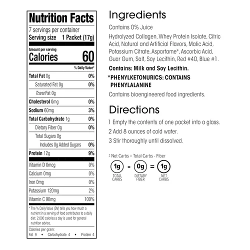 Vista 2 de WonderSlim Bebida proteica de frutas, Cran-Grape, sin grasa, sin gluten, apta para dieta cetogénica y baja en carbohidratos (7 unidades)