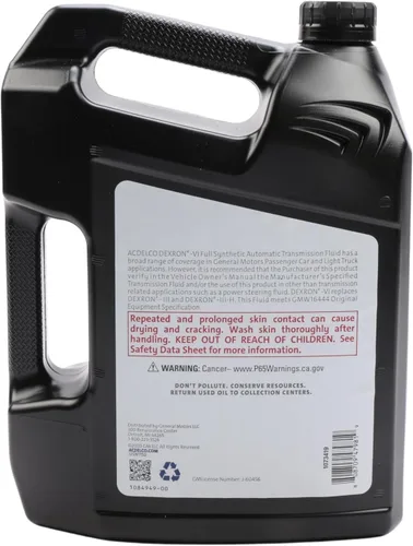 Vista 3 de ACDelco GM Original Equipment 10-9244 (88865618) Dexron VI - Aceite sintético completo para transmisión automática, 1 galón