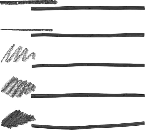 Vista 5 de Pacific Arc Artist Vine Charcoal - 4 palitos de carbón suave, negro para dibujar, dibujar y dibujar