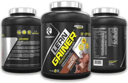Vista 4 de Forzagen Lean Gainer Premium Mass Builder Polvo de proteína ganadora de masa para hombres y mujeres Proteína alta en calorías, aumento