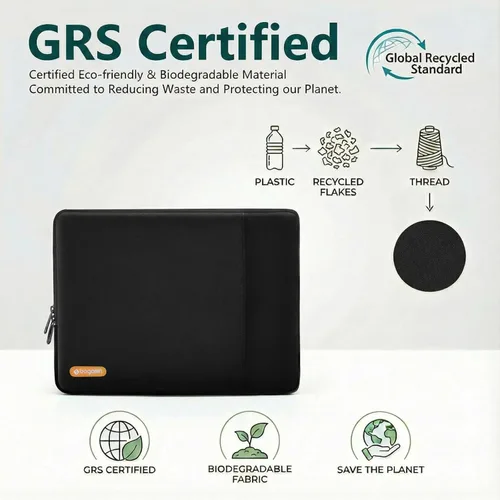 Vista 8 de Bagasin Funda para laptop de 13 pulgadas compatible con MacBook Air M4 M3 M2 M1 2025-2018 / Pro M2 M1 2025-2016, bolsa vertical de poliéster