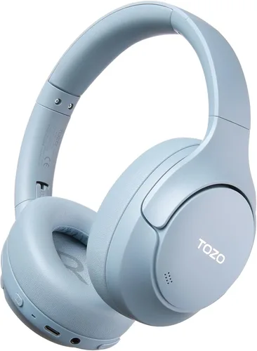 Vista 11 de TOZO Auriculares híbridos HT3 con cancelación de ruido, batería de 90 horas de duración inalámbrica sobre la oreja Bluetooth 6.0 auriculares