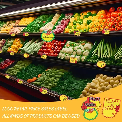 Vista 6 de Cartel Starburst para tienda minorista grande 200pcs amarillo