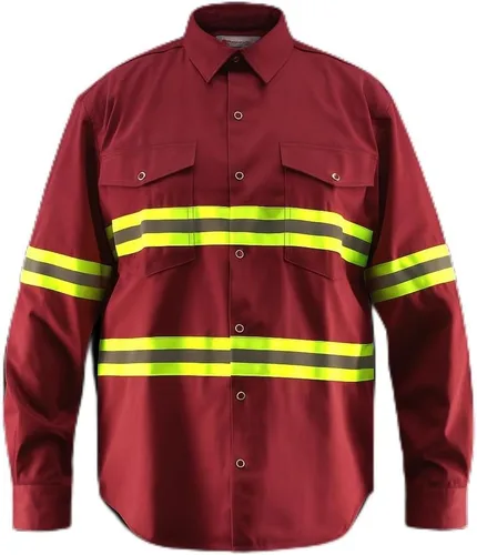 Vista 7 de Camisa de Seguridad de Alta Visibilidad Premium - Manga Larga