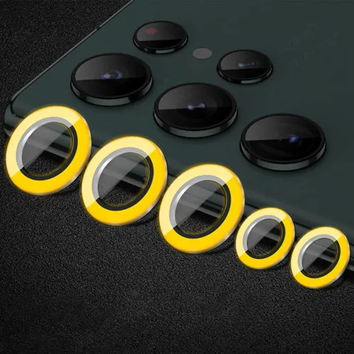 Vista 40 de Omorro Compatible con iPhone 11 Pro/11Pro Max/12 Pro Luminous Camera Lens Protector Ultra Thin Película de vidrio templado Protector de pantalla