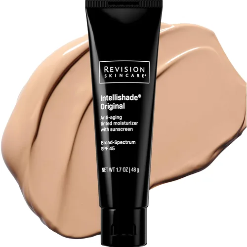 Revision Skincare Intellishade® Original SPF 45, Anti-Aging Tinted Sunscreen for Face, Daily Moisturizer with SPF, Anti-Wrinkle with Peptides &