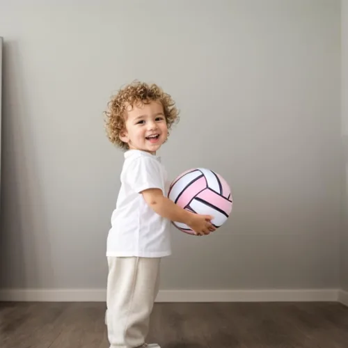 Vista 4 de Pink Volleyball,Official Size 5,Volley Lite,for Outdoor Indoor Beach Game