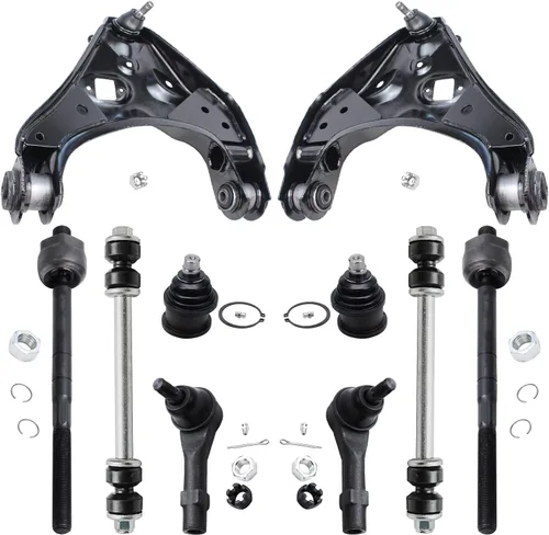 Vista 139 de Detroit Axle - Kit de suspensión delantera de 10 piezas para Ford Freestar Mercury Monterey 04-07, 2 brazos de control inferiores con rótula 4