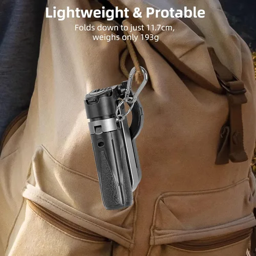 Vista 7 de WOVTE Trípode magnético para selfie stick para iPhone, pequeño trípode de bolsillo portátil para iPhone, portabrocas magnético y clip 2 en 1