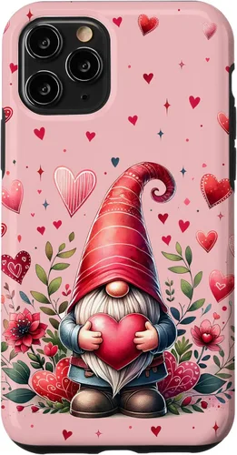 Vista 28 de Valentines Day Gnomes Cute Hearts Love Floral Gnome Case for iPhone 17