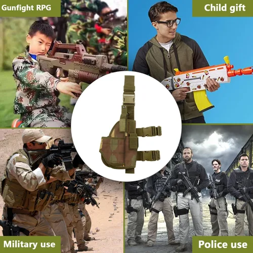 Vista 6 de BOROLA Funda táctica ajustable para patas compatible con Nerf Elite Series Blaster