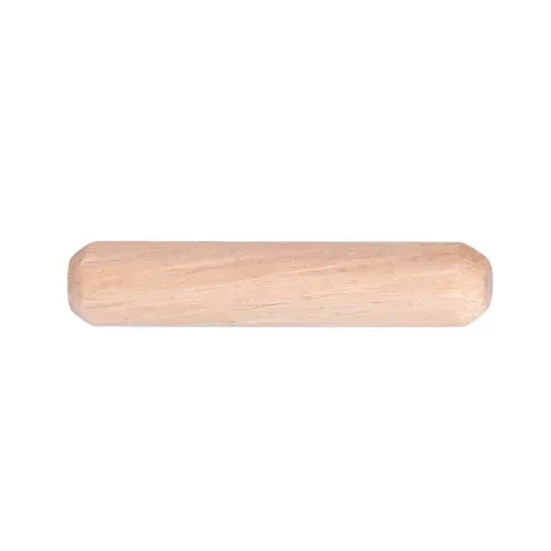 Vista 5 de Clavija de madera M6, 50 piezas de cajones de gabinete redondos de madera acanalada para manualidades (M6 x 50)