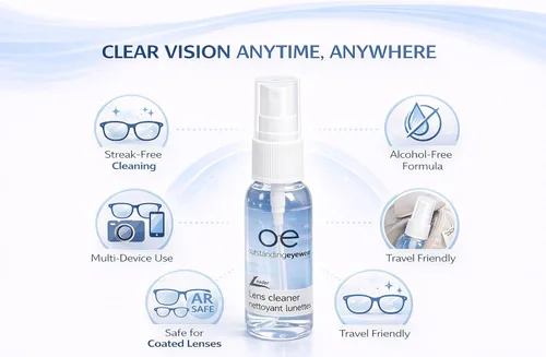 Vista 9 de Excelente limpiador de lentes de 2 onzas Spray de limpieza de lentes sin alcohol para gafas, gafas de sol, pantallas de teléfono y lentes