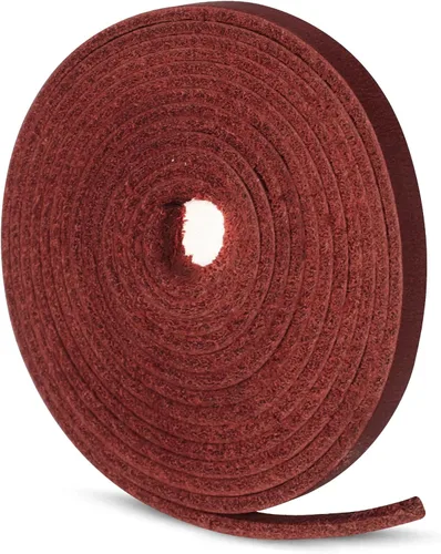 Vista 25 de Ringsun Tiras planas de cuero de 1/4 pulgada de ancho para manualidades, correas de cuero de grano completo para cordón de artesanías, estampado