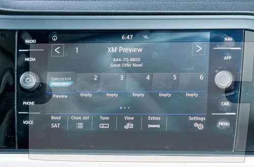 Protector de pantalla (juego de 2) para Volkswagen Tiguan Altas 2018 2019 8 pulgadas navegación infoentretenimiento pantalla táctil antirreflejos