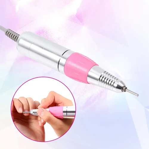 Vista 3 de Mango de taladro de uñas, 30000 rpm, pieza de mano de esmalte de uñas, taladro eléctrico para arte de uñas, herramienta de manicura para el hogar
