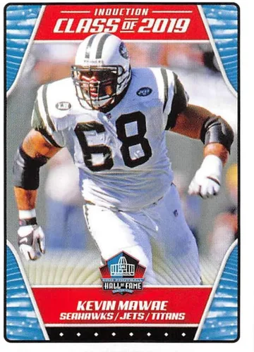 2019 NFL Football Panini Album Sticker #556 Kevin Mawae New York Jets Hall of Fame Class of 2019 (2 pulgadas de ancho x 2 1/4 pulgadas de alto)