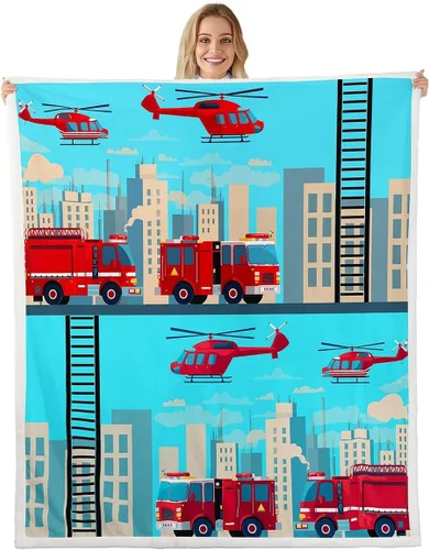 Vista 16 de Manfei Galaxy Kids Throw Blanket Starry Moon Planets Print Fuzzy Blanket for Boys Girls Room Decor, Outer Space Blanket for Bed Couch Sofa, Soft and