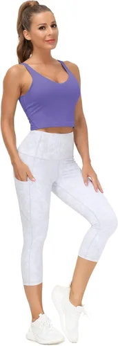 Vista 5 de THE GYM PEOPLE - Sostén deportivo para mujer, sin varillas, acolchado con soporte medio