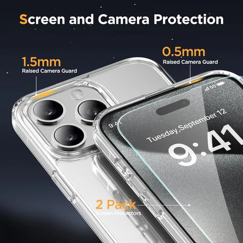 Vista 13 de Miracase - Funda magnética para iPhone 13 de 6.1 pulgadas (compatible con MagSafe) (con 2 protectores de pantalla), protección de grado militar