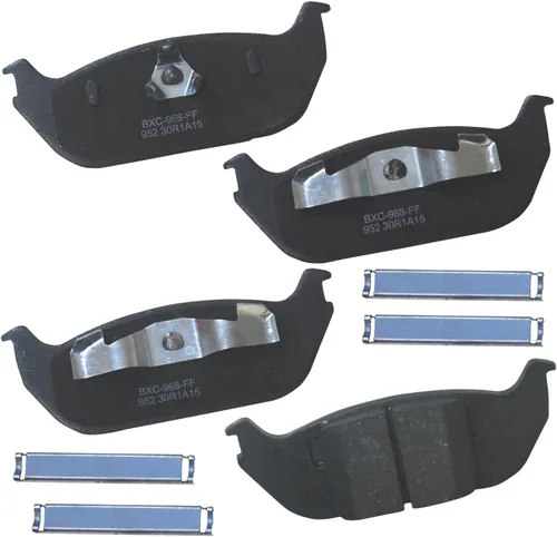 Vista 166 de Pastillas de freno traseras cerámicas Bendix Premium SBC1337 para Cadillac CTS 2014-2008, SRX 2016-2010, Chevrolet Camaro 2015-2010, Saab 9-4X 2011